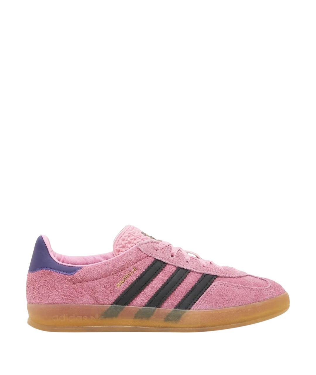 ADIDAS Розовые замшевые кроссовки, фото 1