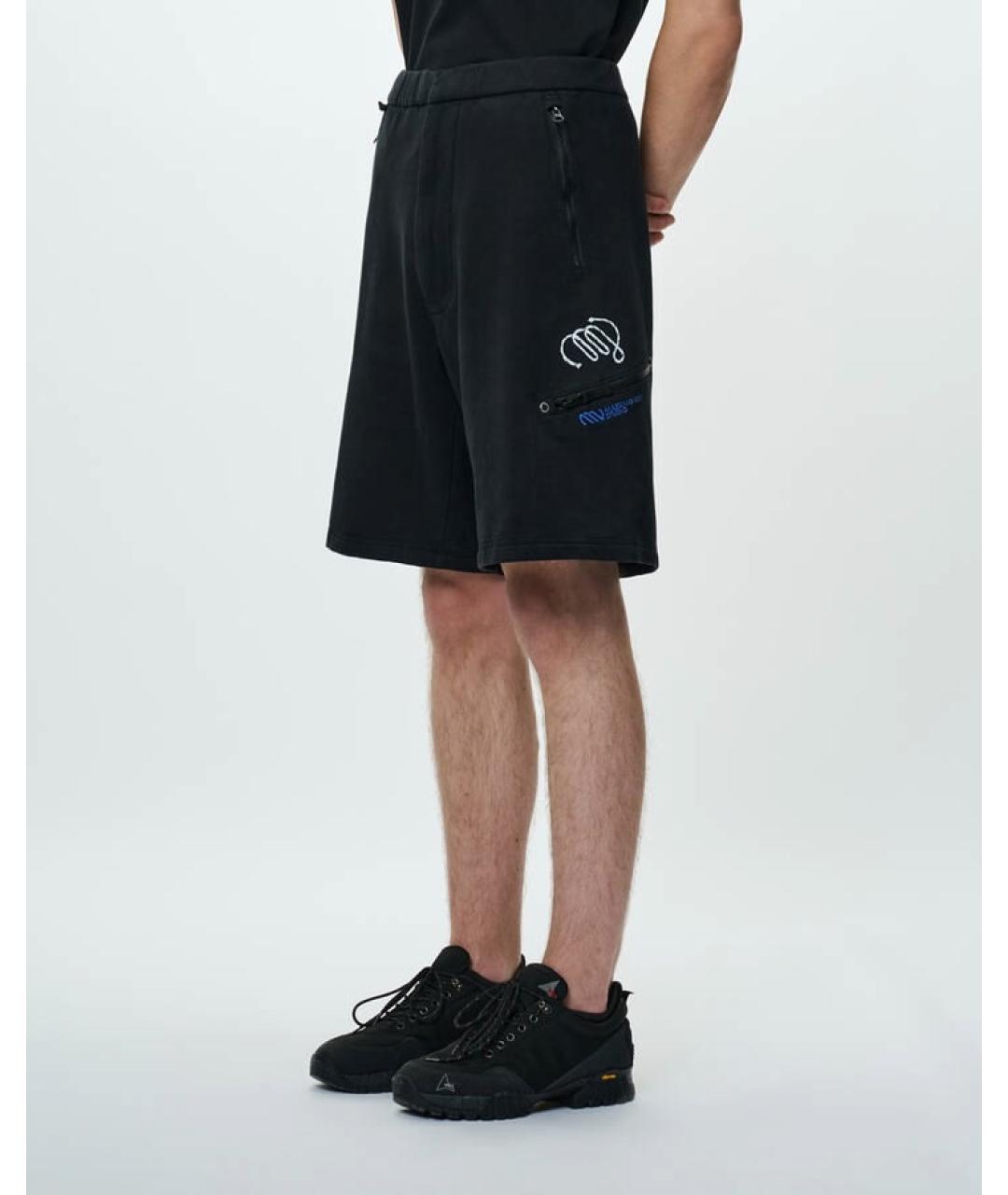 CP COMPANY Черные хлопковые шорты, фото 10