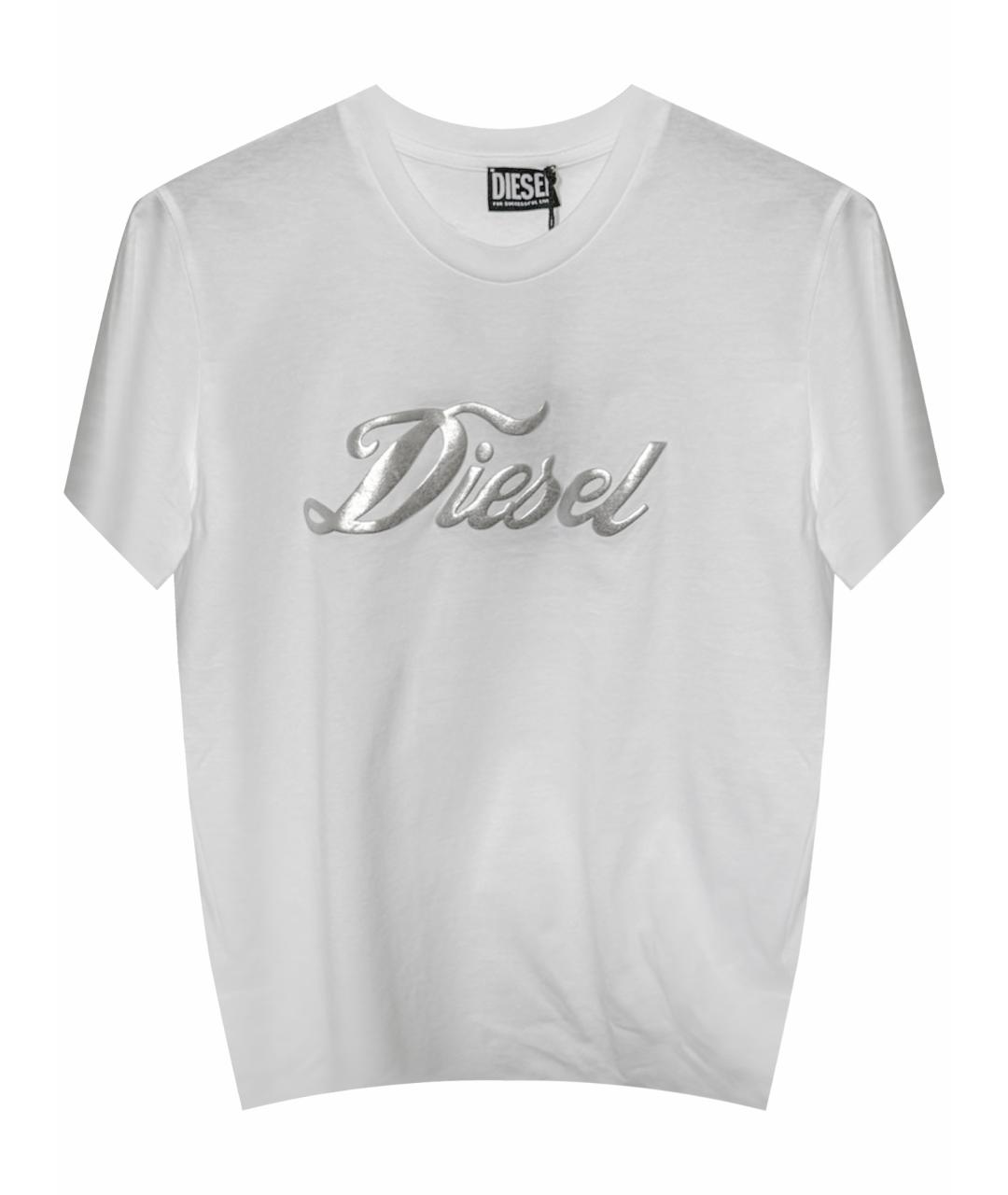 DIESEL Белая хлопковая футболка, фото 1