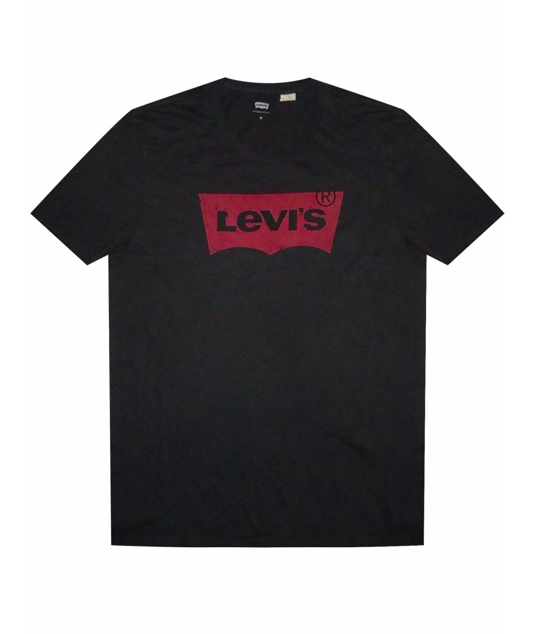 LEVI'S Черная хлопковая футболка, фото 1