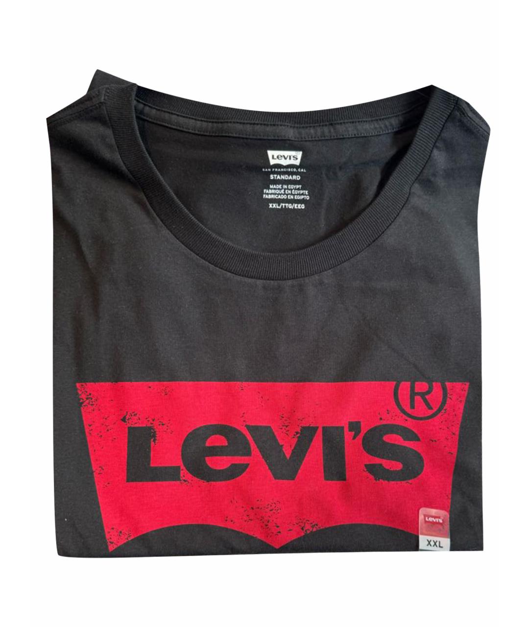 LEVI'S Черная хлопковая футболка, фото 5