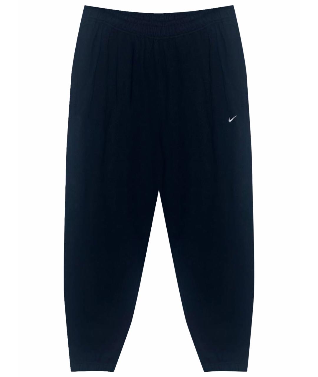 NIKELAB Черные хлопковые повседневные брюки, фото 1