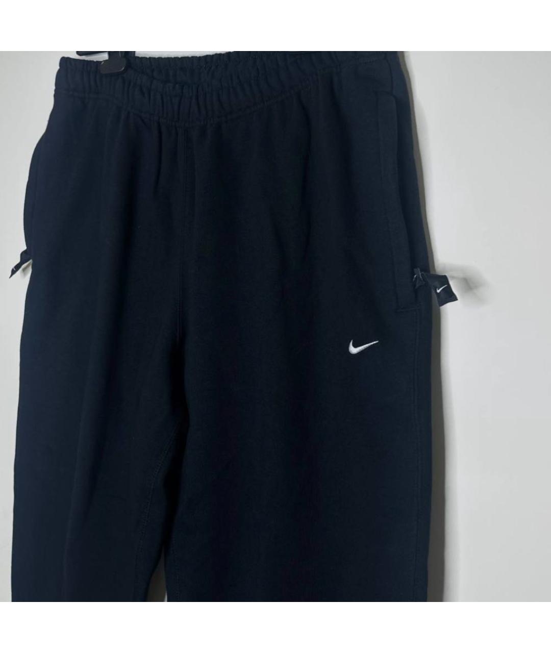 NIKELAB Черные хлопковые повседневные брюки, фото 3