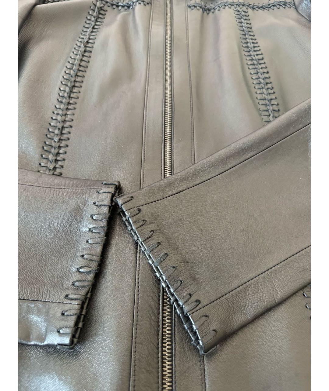 PRADA Черная кожаная куртка, фото 5