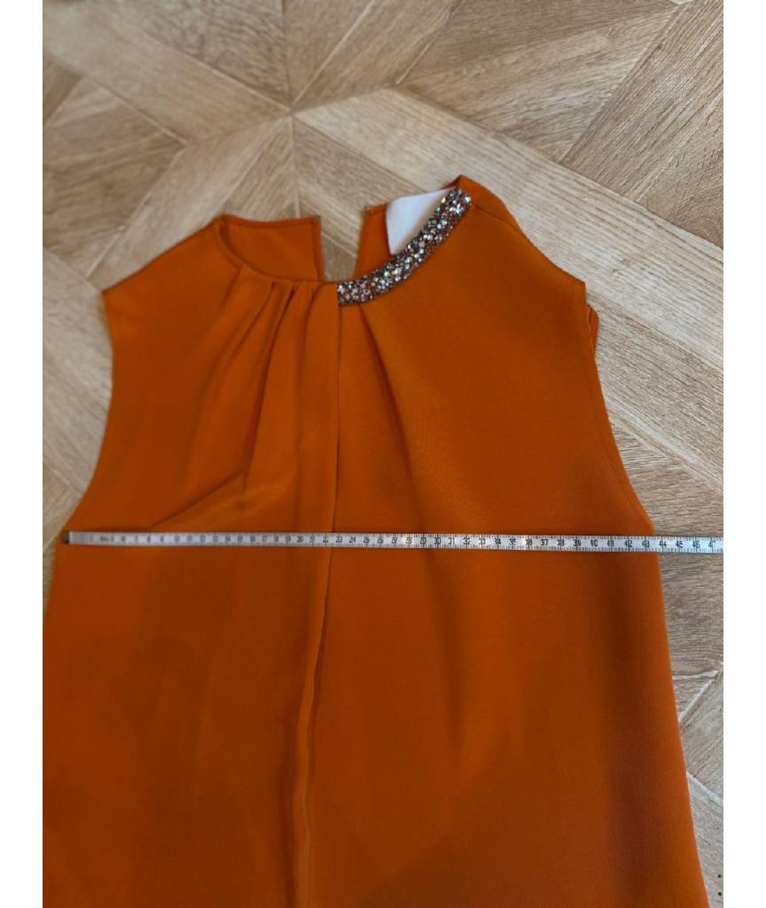 3.1 PHILLIP LIM Оранжевое шелковое повседневное платье, фото 9