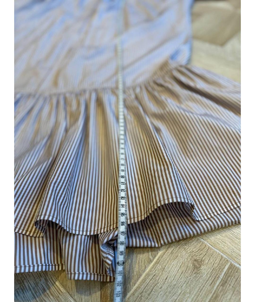 CHLOE Бежевое хлопковое повседневное платье, фото 7