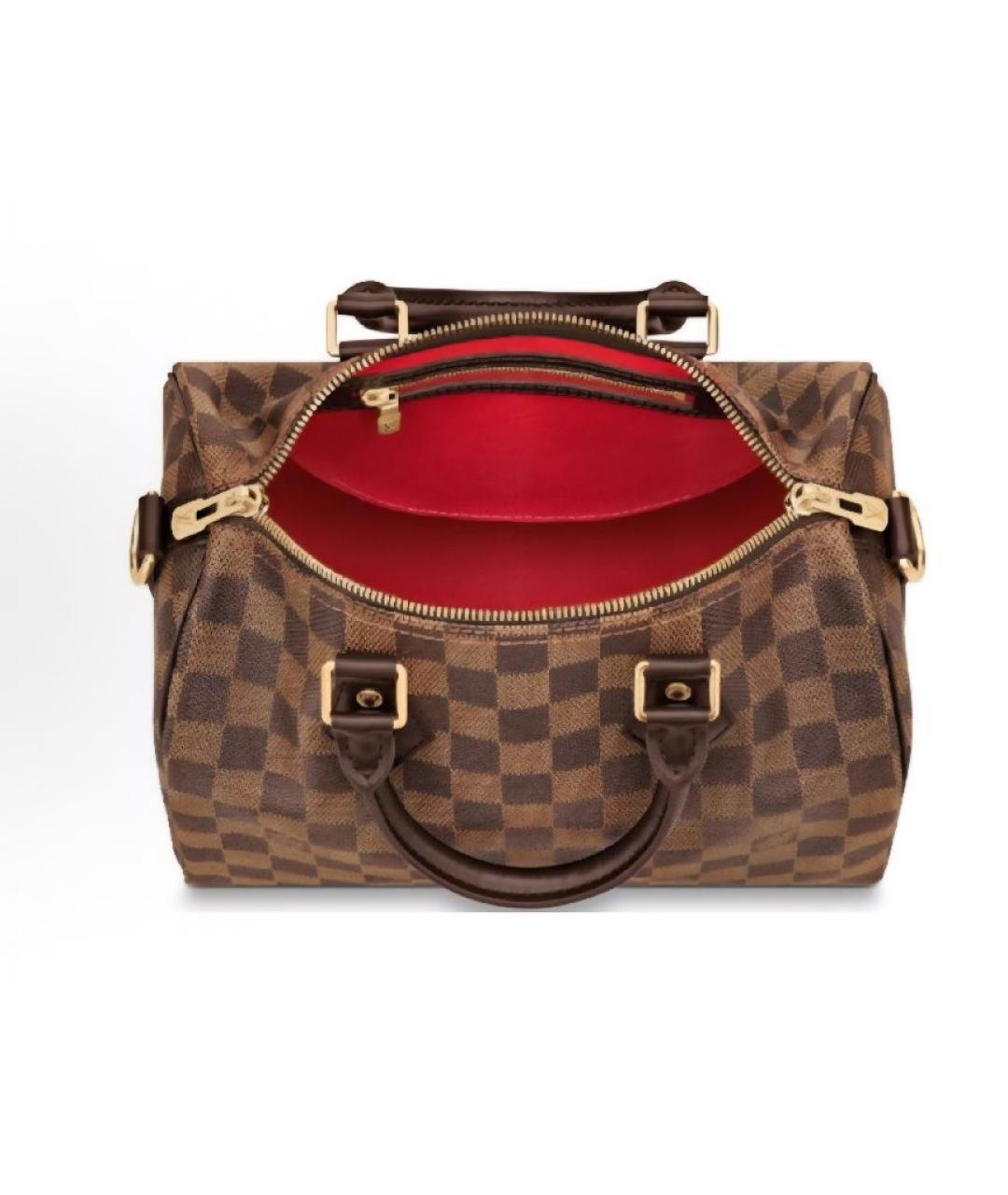 LOUIS VUITTON Коричневая сумка с короткими ручками, фото 3