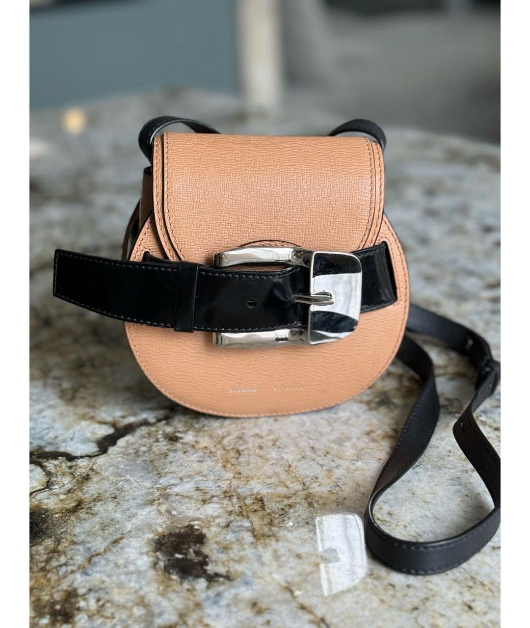 PROENZA SCHOULER Коричневая кожаная сумка через плечо, фото 9