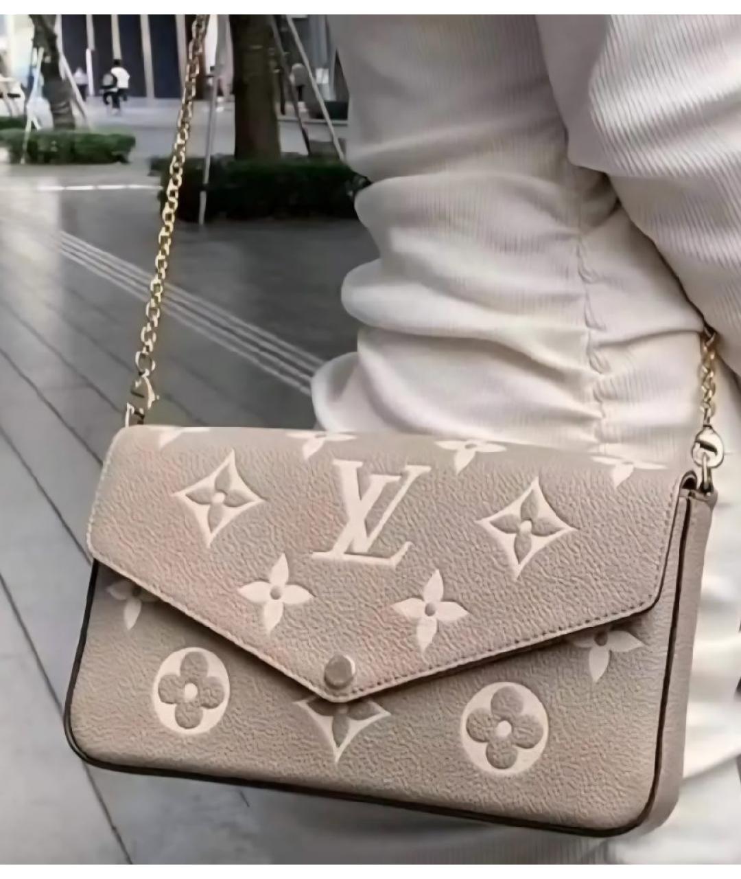 LOUIS VUITTON Бежевая сумка через плечо, фото 5