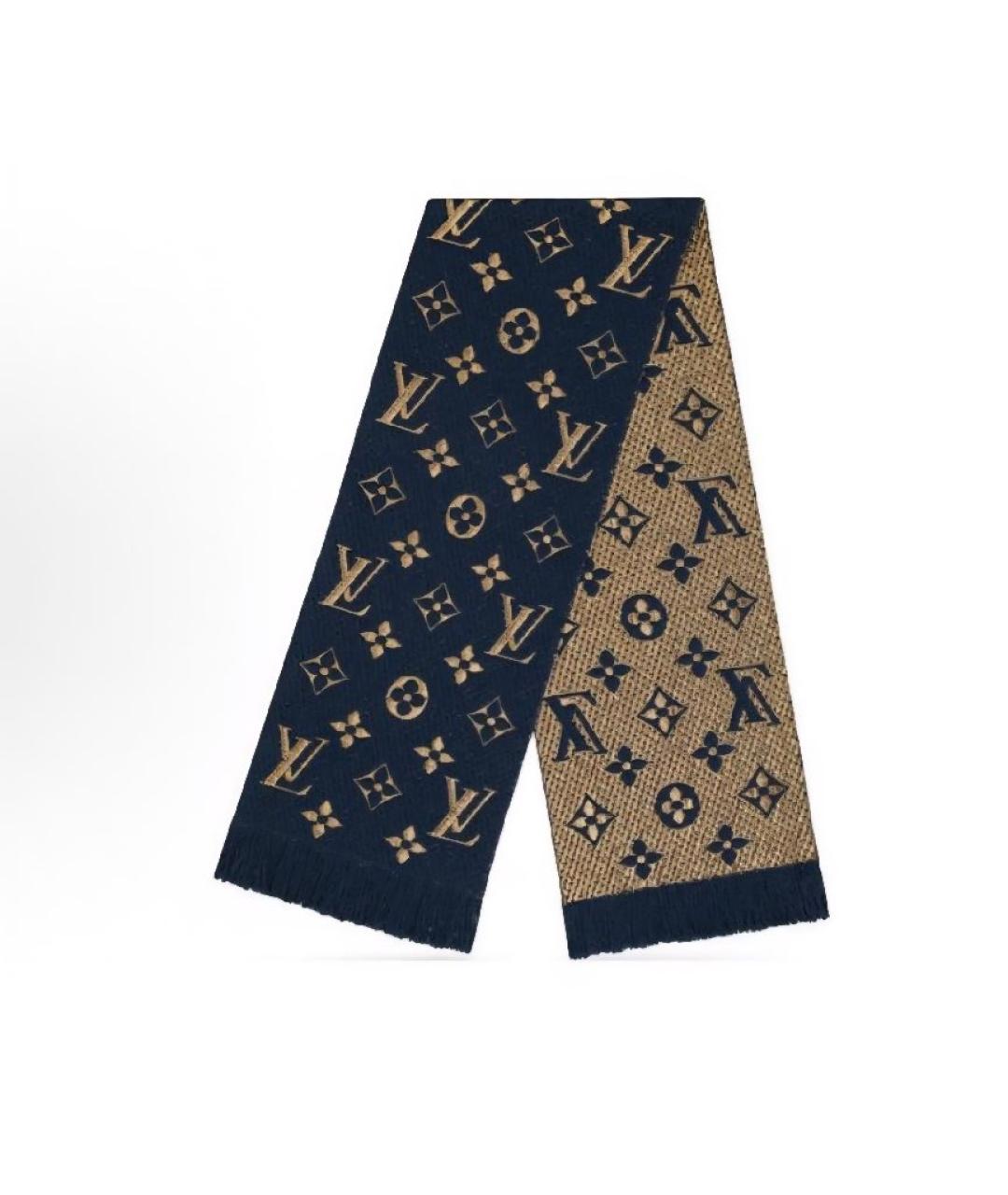 LOUIS VUITTON Черный шарф, фото 2