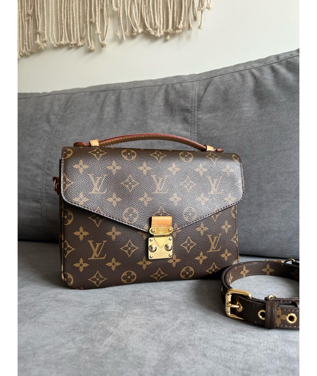 LOUIS VUITTON Коричневая сумка через плечо, фото 9