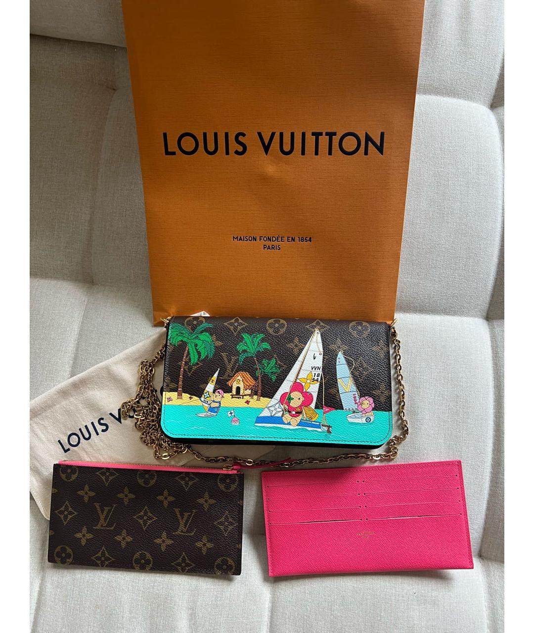 LOUIS VUITTON Коричневая сумка через плечо, фото 7