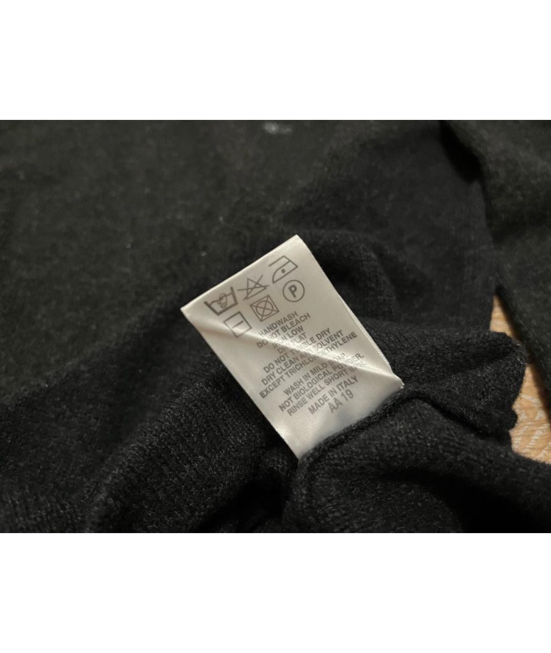 BURBERRY Черный шерстяной джемпер / свитер, фото 8