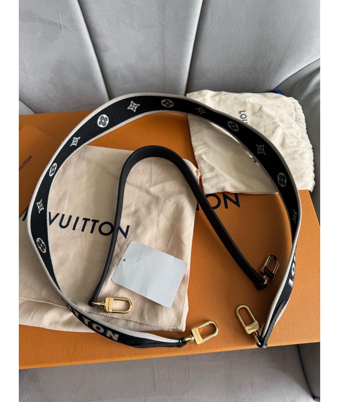 LOUIS VUITTON Черная кожаная сумка с короткими ручками, фото 7