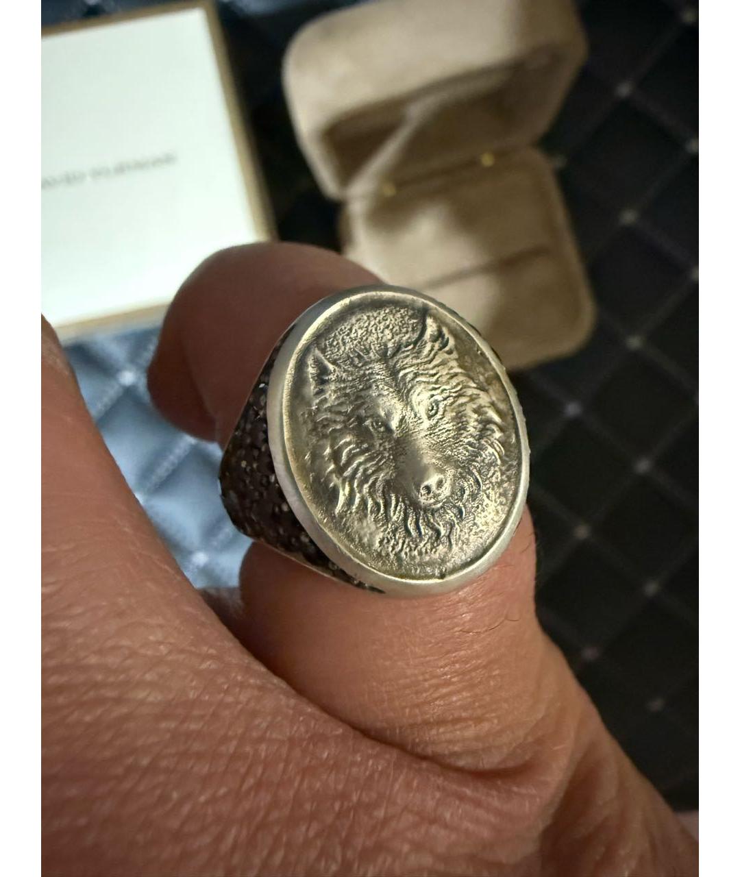 David Yurman Серебряное серебряное кольцо, фото 6