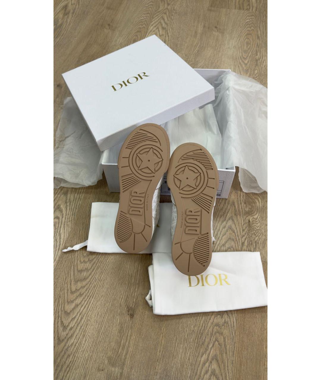 CHRISTIAN DIOR Белые кожаные кроссовки, фото 6