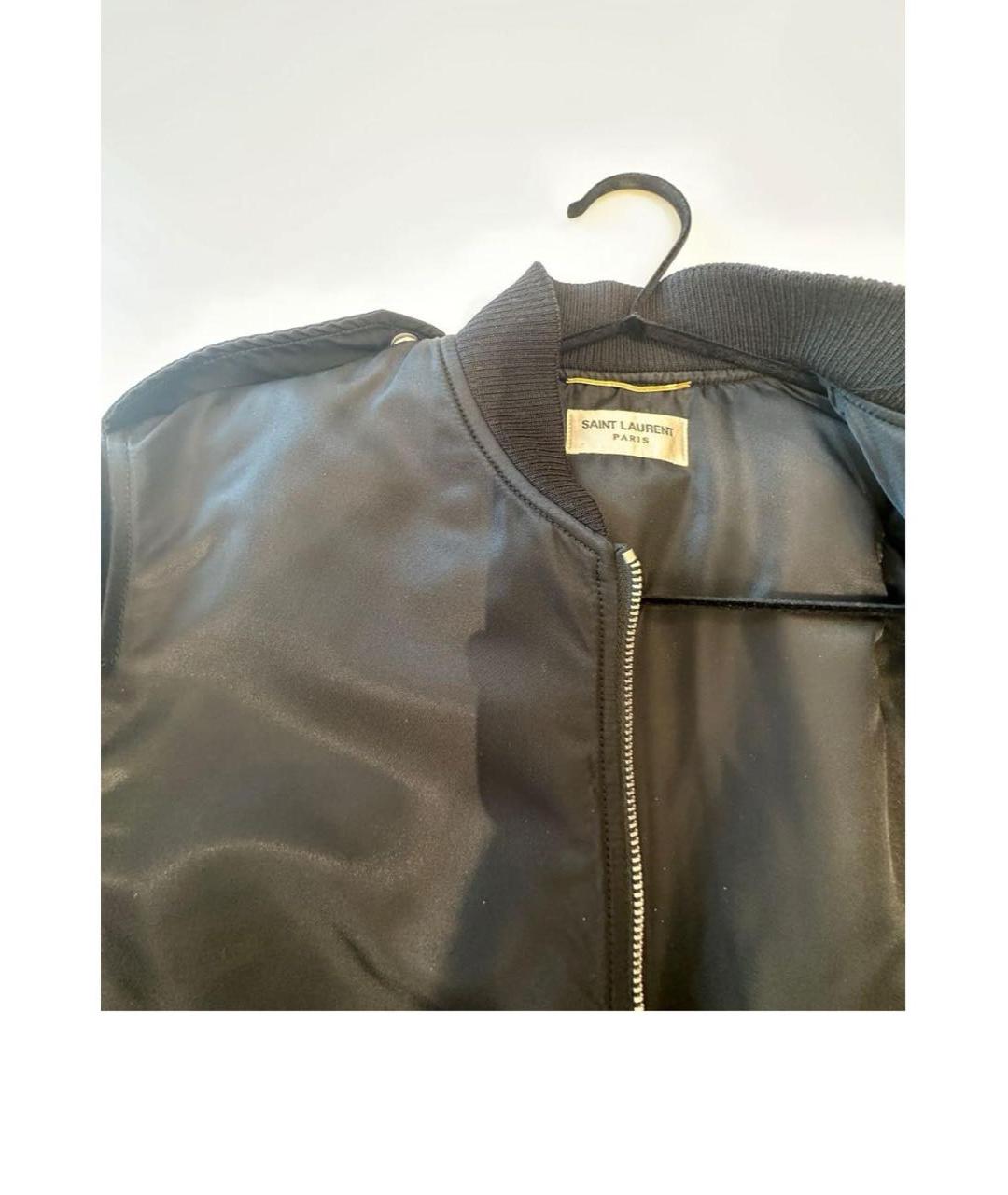 SAINT LAURENT Черная куртка, фото 2