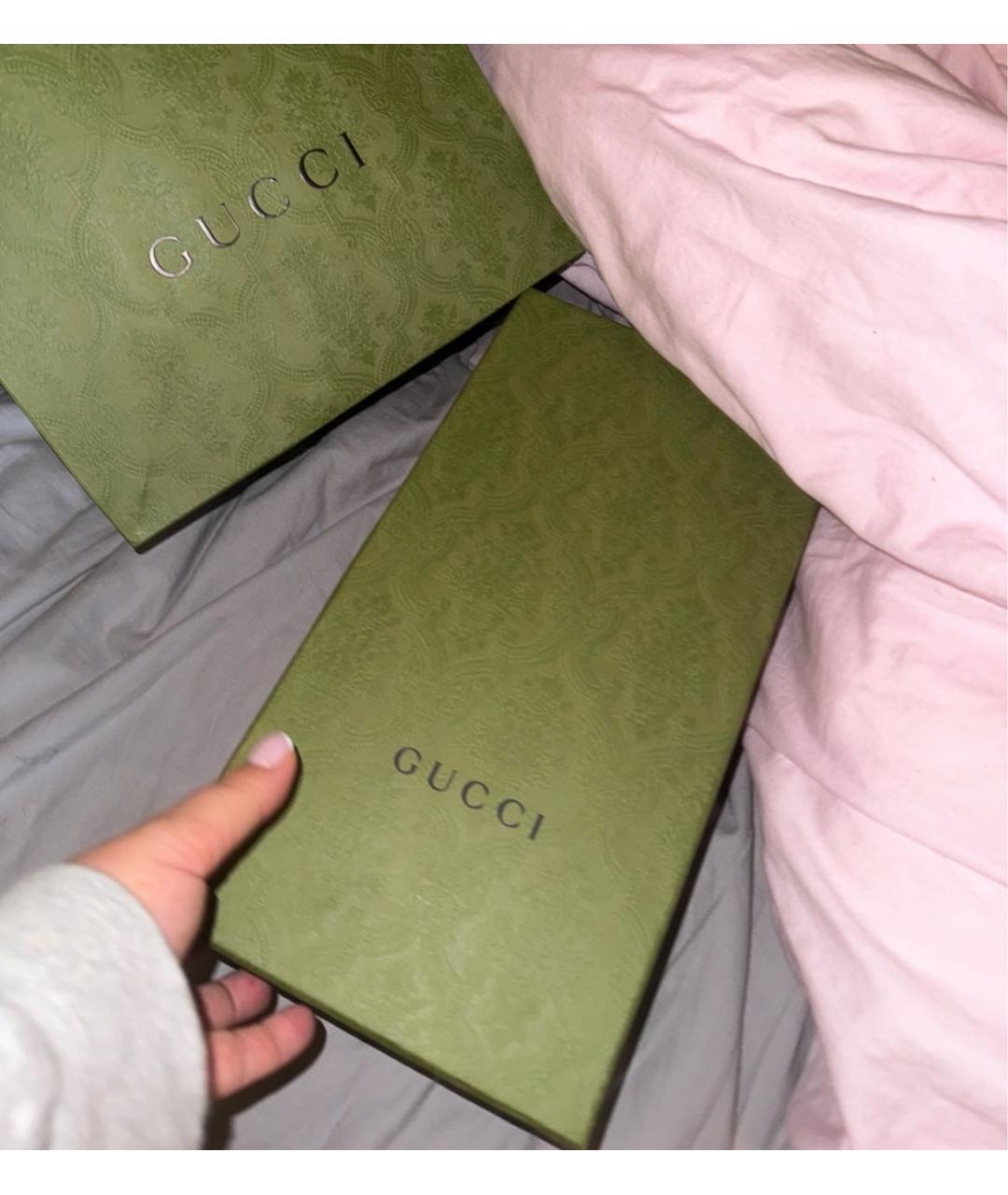 GUCCI Черные кожаные босоножки, фото 3