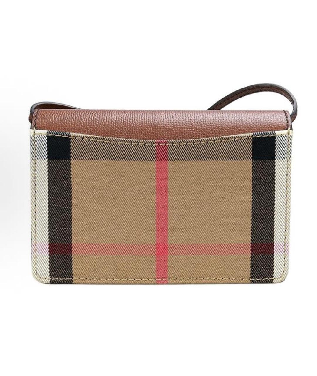 BURBERRY Коричневая кожаная сумка через плечо, фото 2