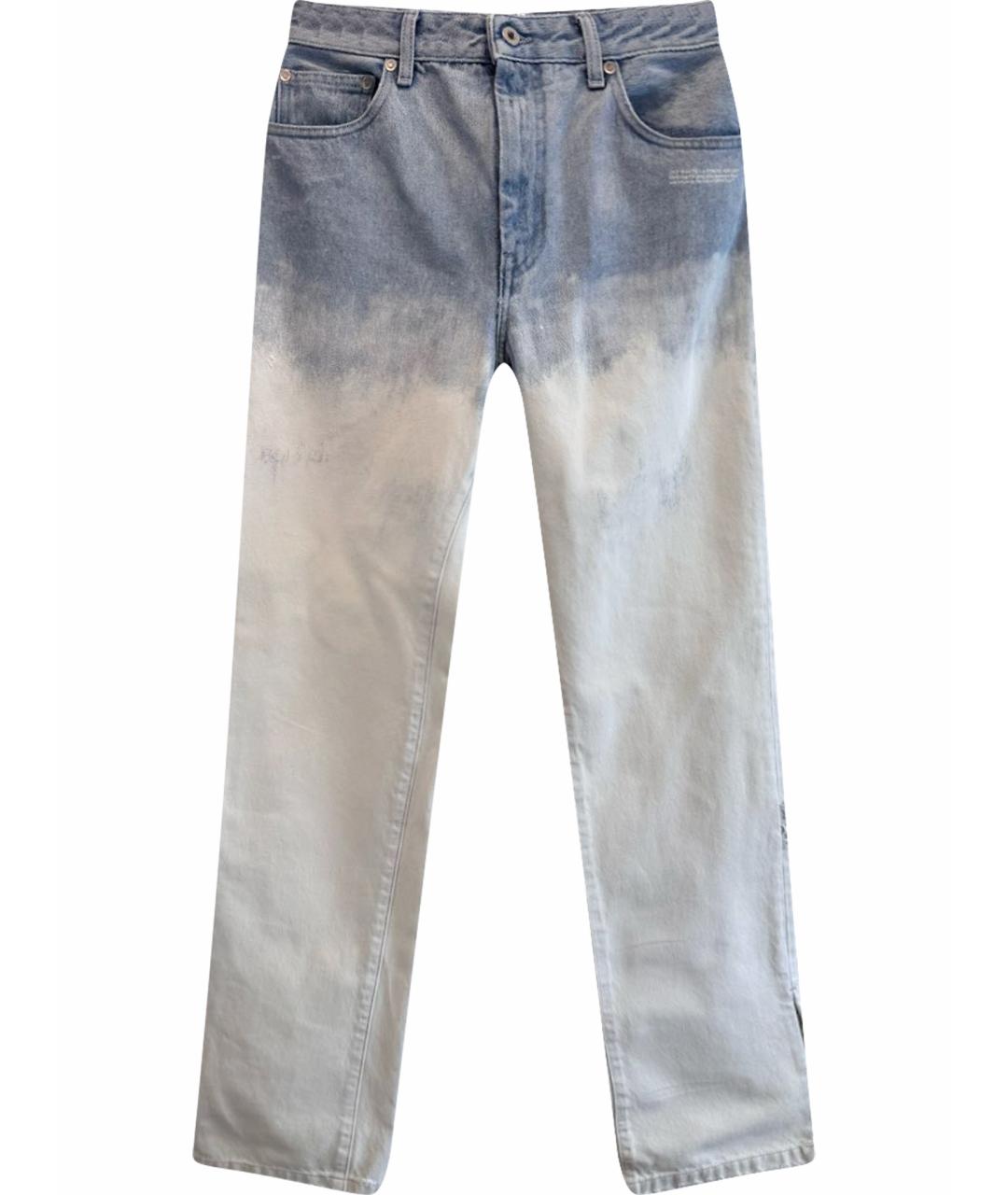OFF-WHITE Мульти хлопковые прямые джинсы, фото 1