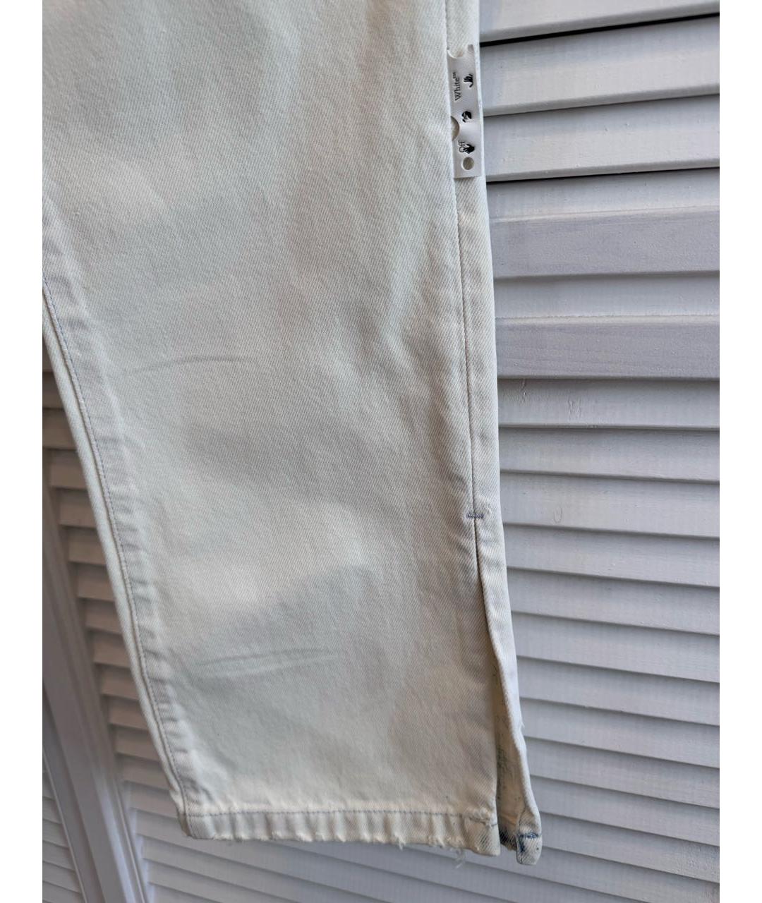 OFF-WHITE Мульти хлопковые прямые джинсы, фото 5