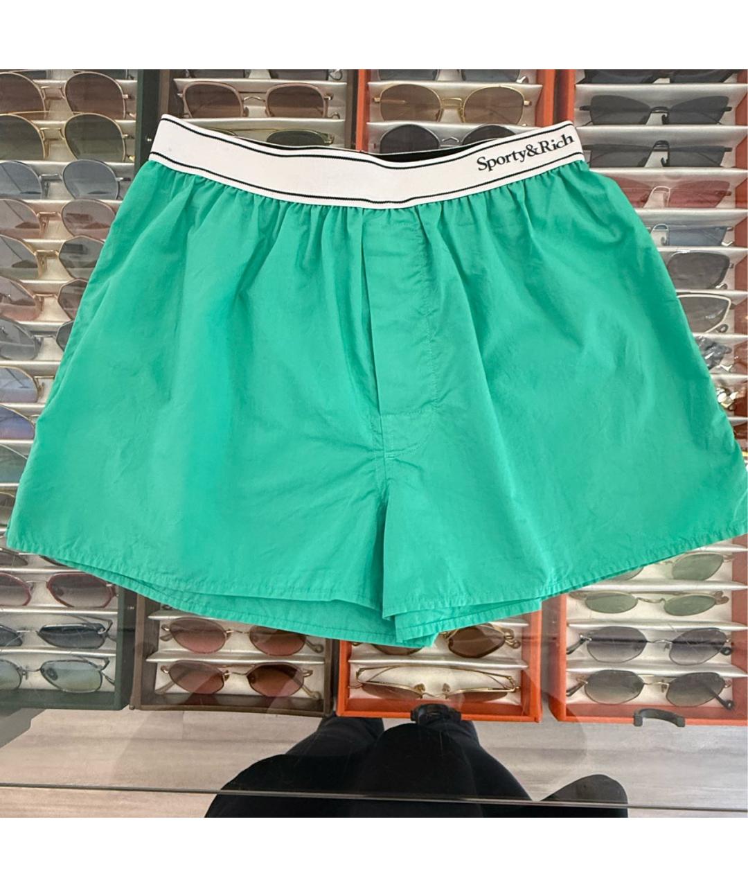 SPORTY AND RICH Зеленый хлопковый костюм с брюками, фото 2
