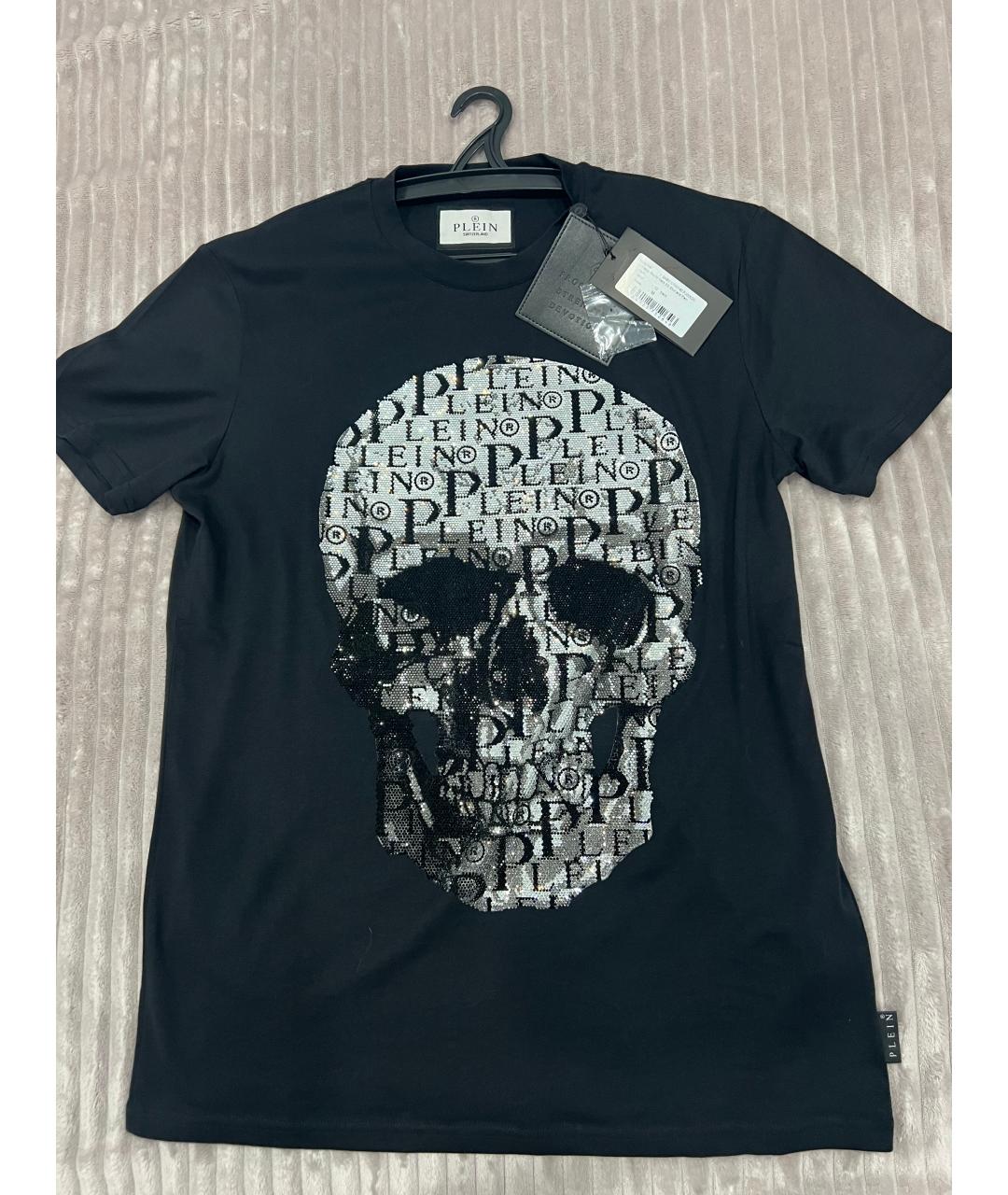 PHILIPP PLEIN Черная хлопковая футболка, фото 5