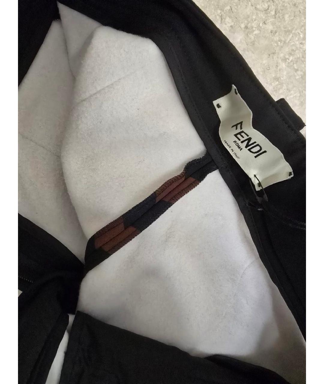 FENDI Мульти полиуретановые брюки узкие, фото 3