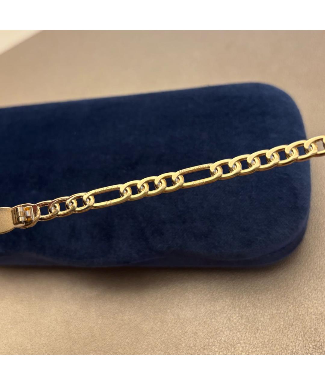 GUCCI Золотые металлические солнцезащитные очки, фото 5