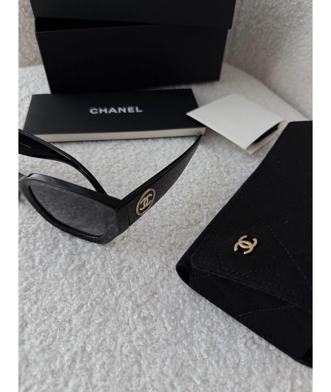 CHANEL Черные солнцезащитные очки, фото 5