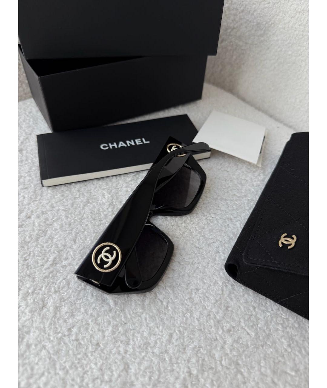 CHANEL Черные солнцезащитные очки, фото 4