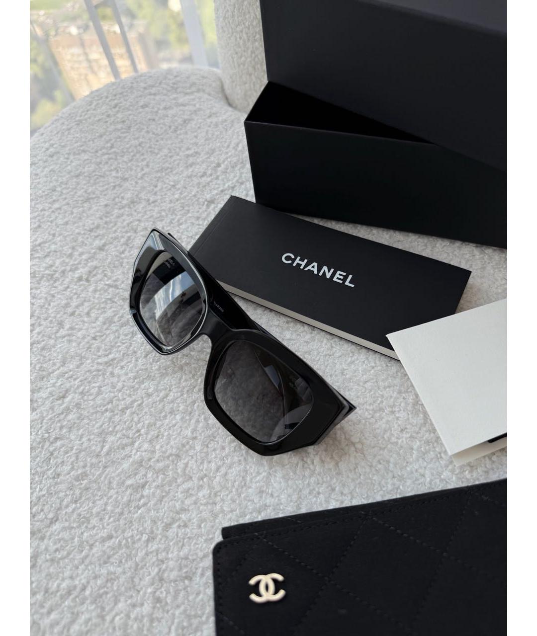 CHANEL Черные солнцезащитные очки, фото 6