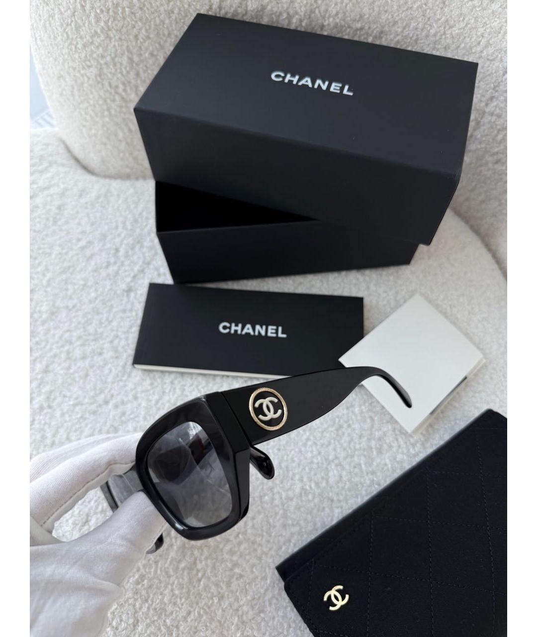 CHANEL Черные солнцезащитные очки, фото 3