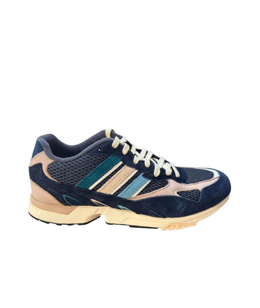 ADIDAS Темно-синие замшевые низкие кроссовки / кеды, фото 1