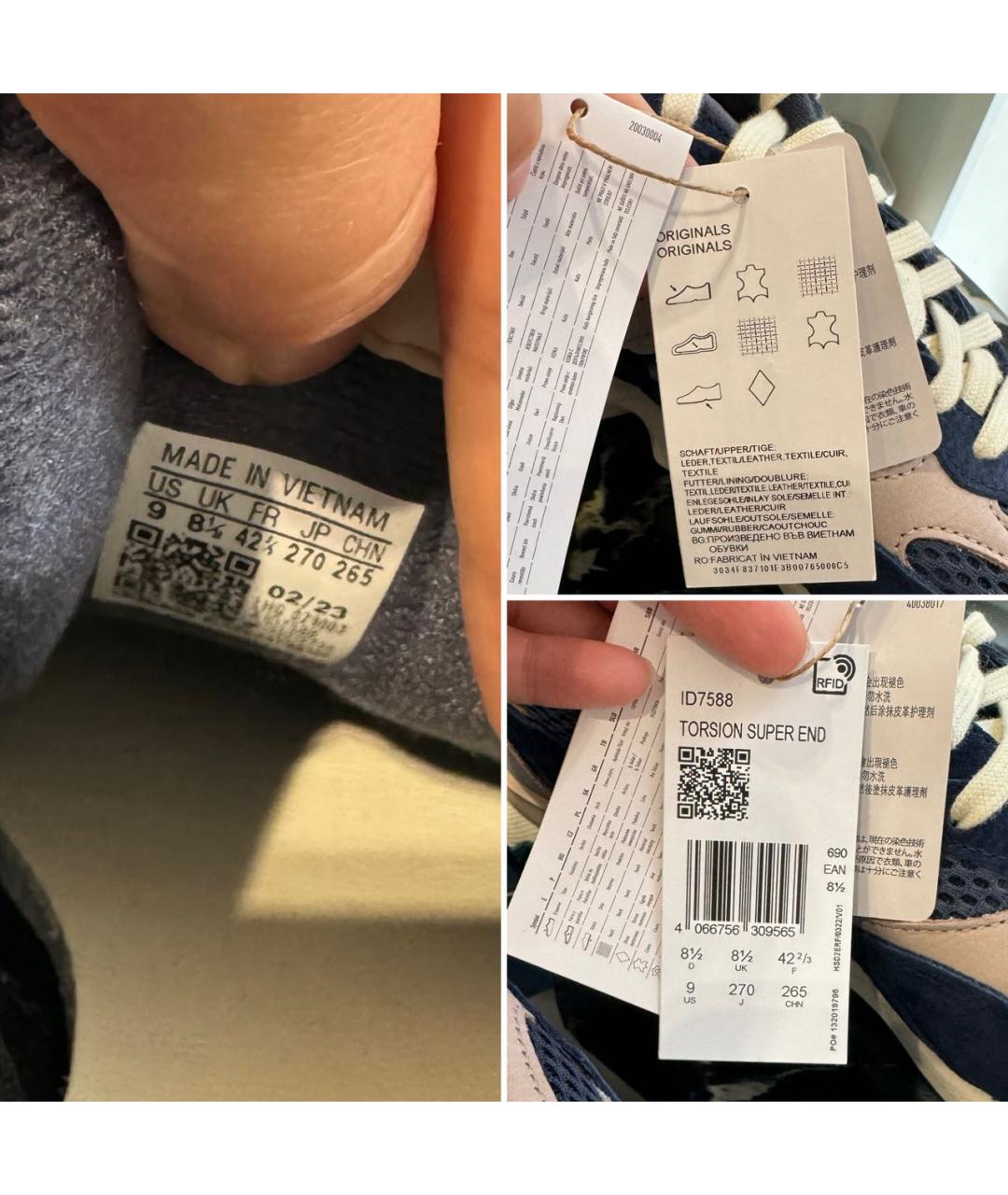 ADIDAS Темно-синие замшевые низкие кроссовки / кеды, фото 4