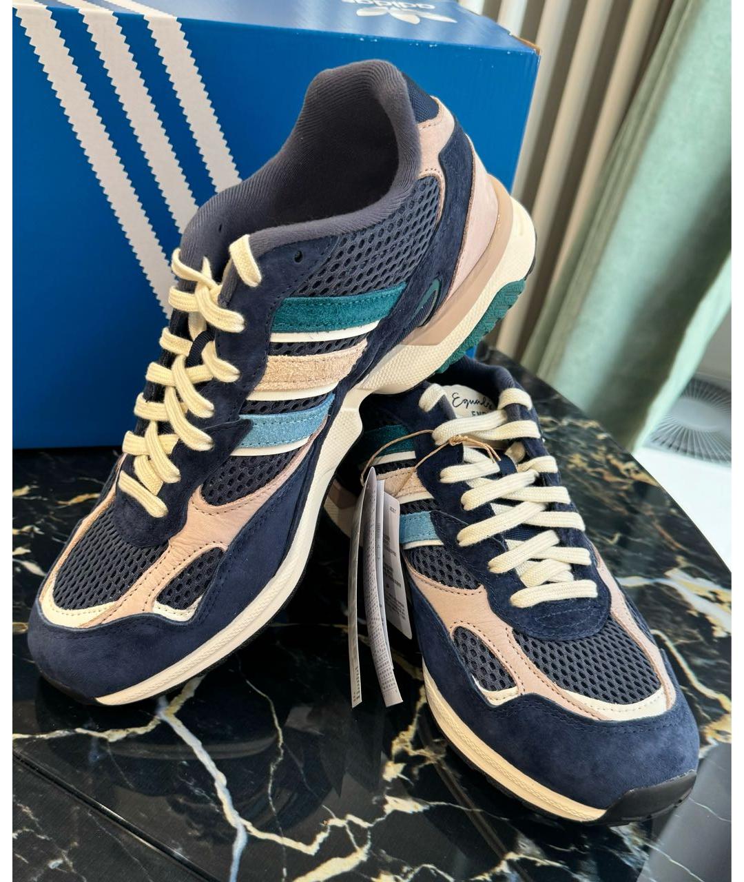 ADIDAS Темно-синие замшевые низкие кроссовки / кеды, фото 3