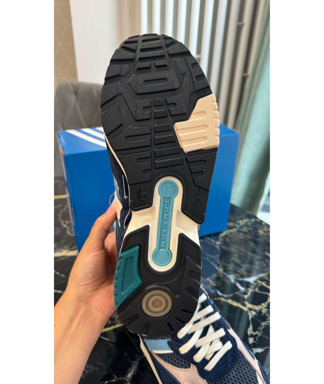 ADIDAS Темно-синие замшевые низкие кроссовки / кеды, фото 5