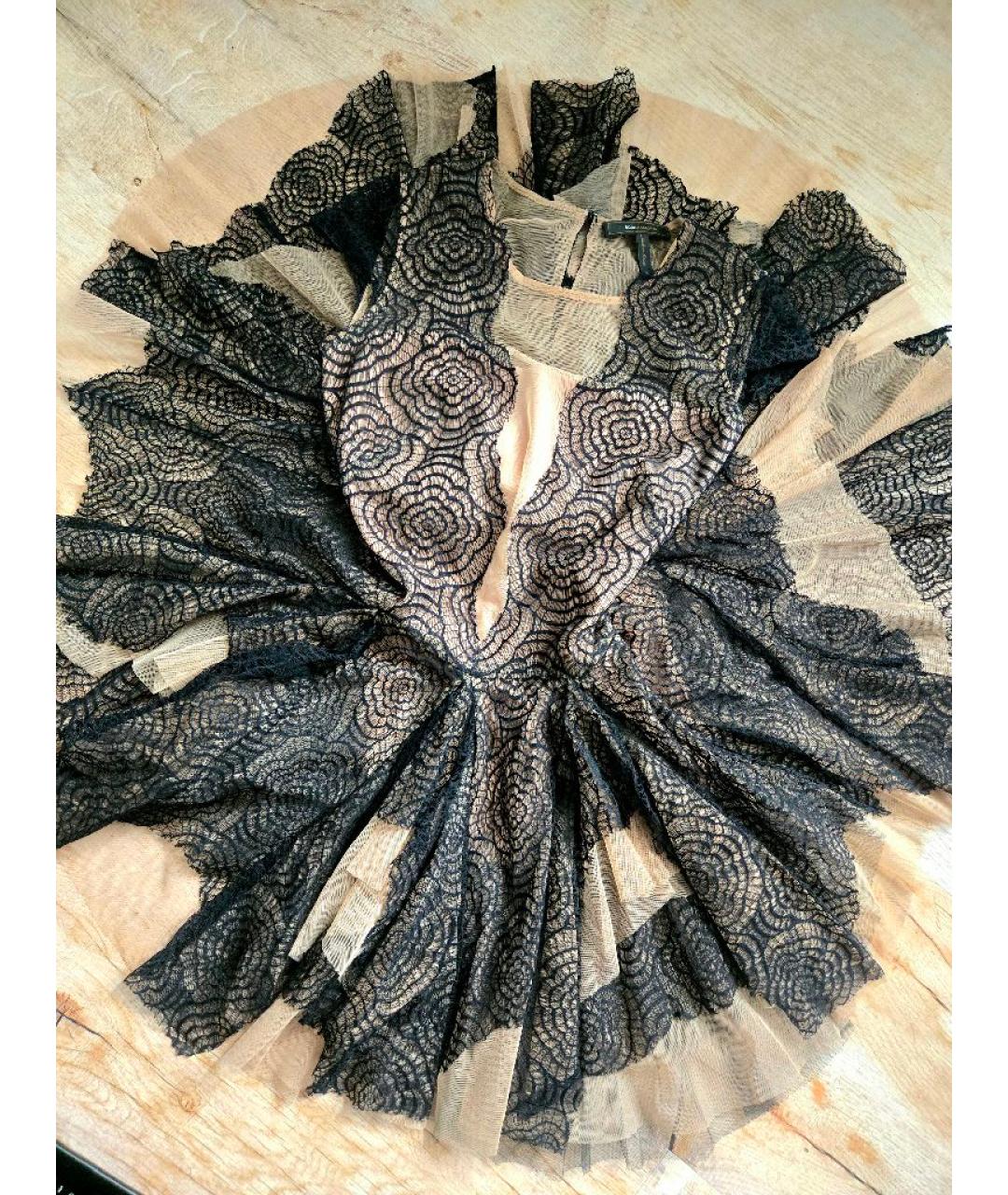 BCBG MAXAZRIA Черное полиэстеровое коктейльное платье, фото 4
