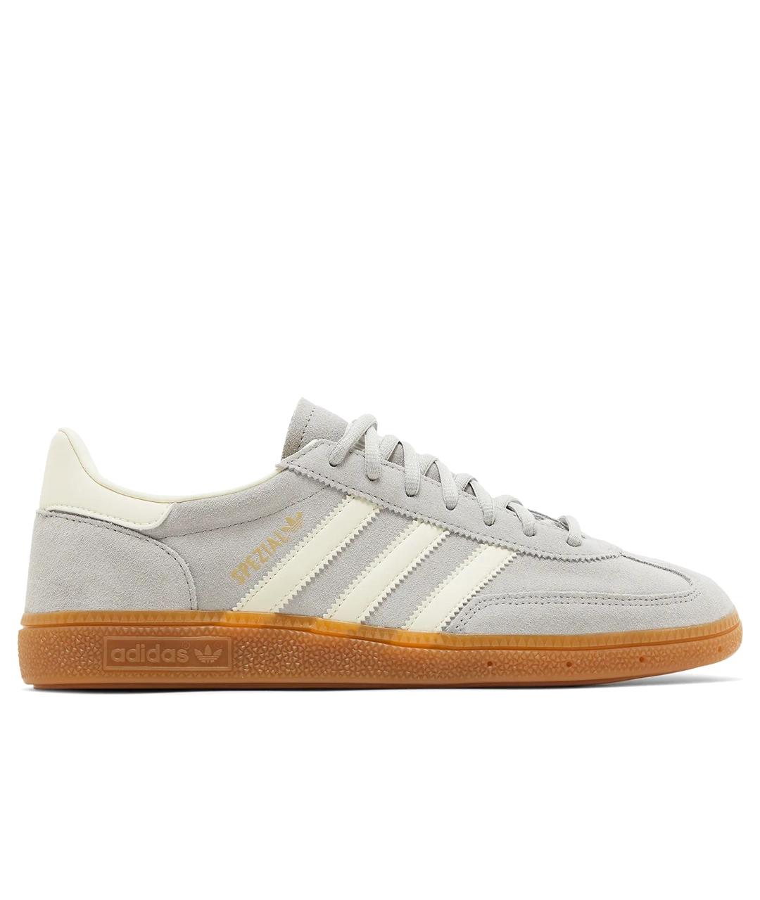 ADIDAS Серые кожаные кроссовки, фото 1