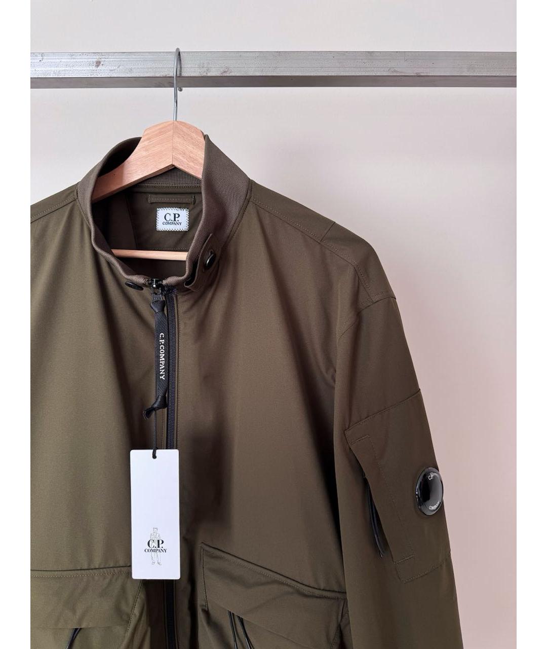 CP COMPANY Коричневая полиэстеровая куртка, фото 2