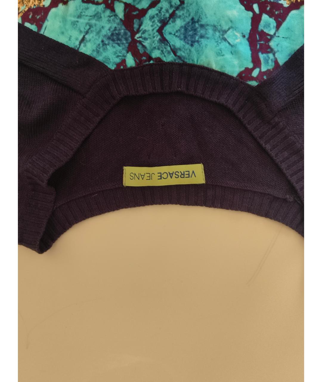 VERSACE Фиолетовый вискозный джемпер / свитер, фото 4
