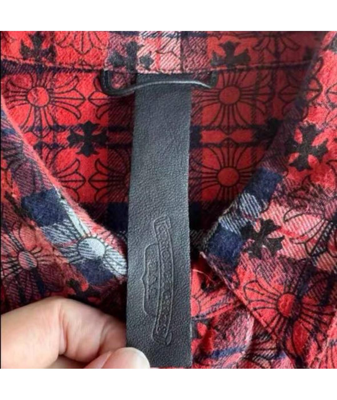 CHROME HEARTS Бордовая классическая рубашка, фото 4