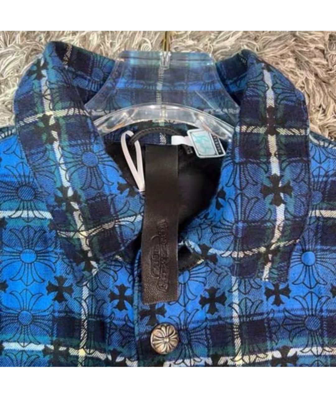 CHROME HEARTS Темно-синяя классическая рубашка, фото 3