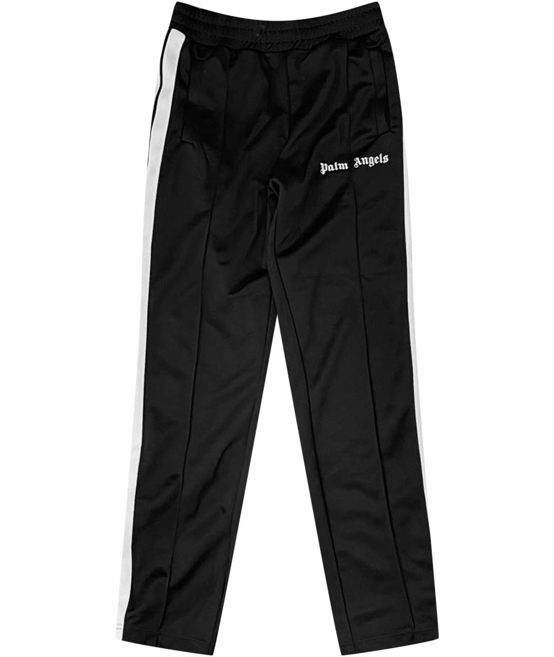 PALM ANGELS Черные полиэстеровые повседневные брюки, фото 1