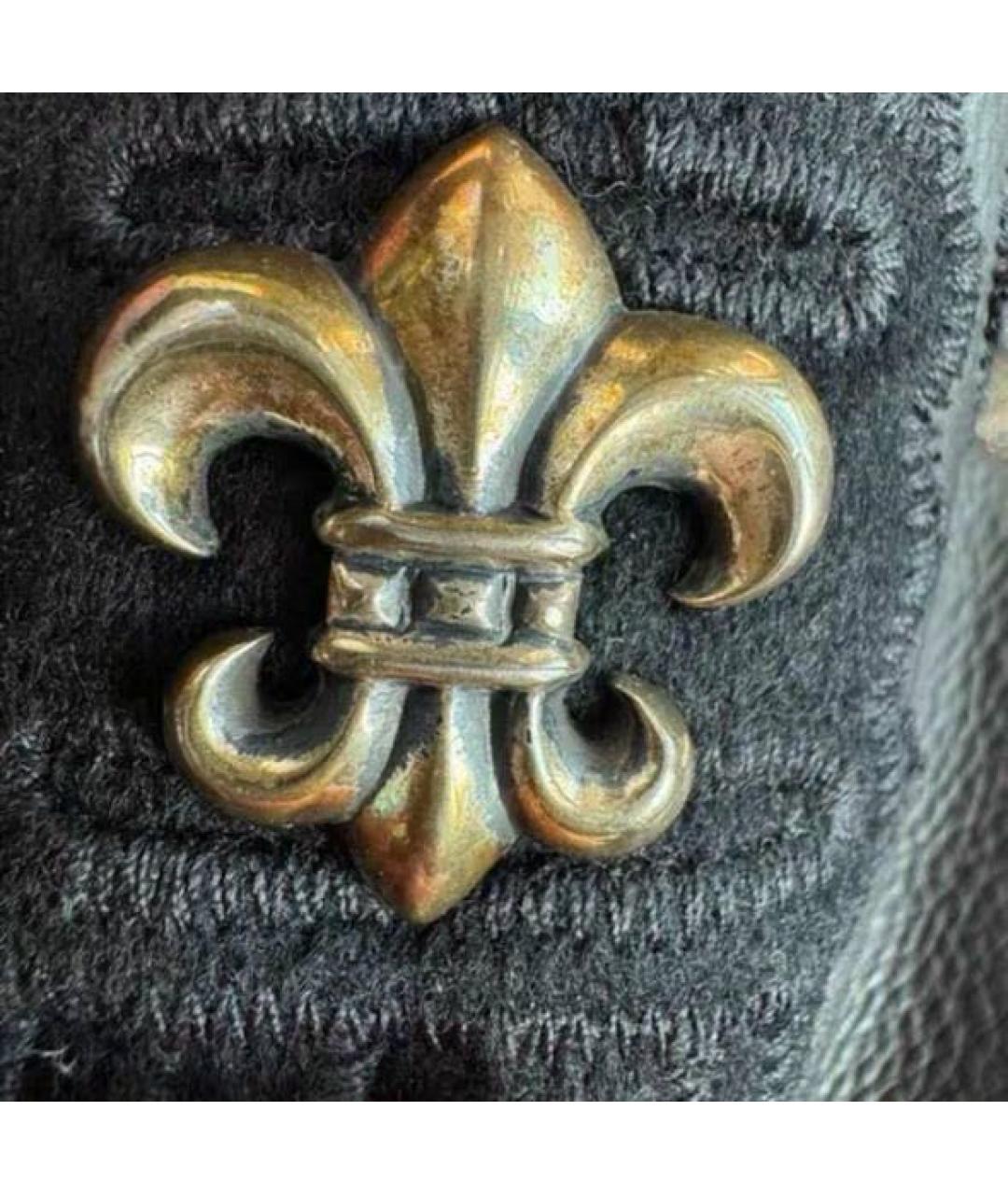 CHROME HEARTS Черная кожаная куртка, фото 6