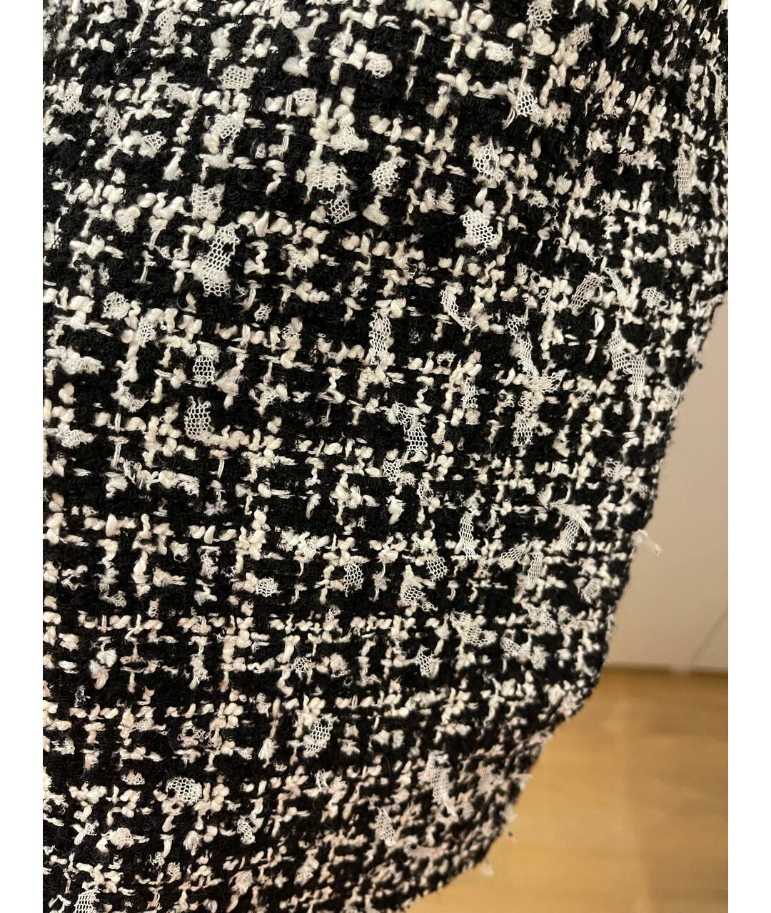 CHANEL PRE-OWNED Черный твидовый жакет/пиджак, фото 5