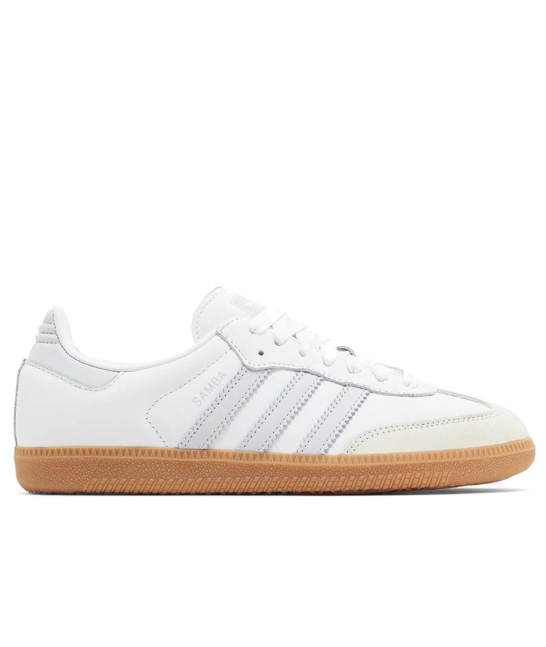 ADIDAS Белые кожаные низкие кроссовки / кеды, фото 1