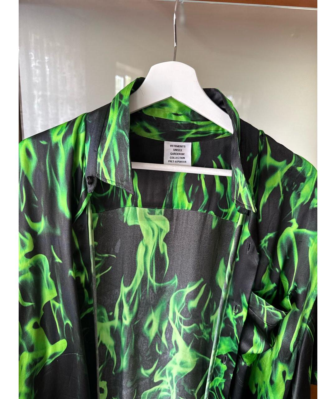 VETEMENTS Зеленая рубашка, фото 3