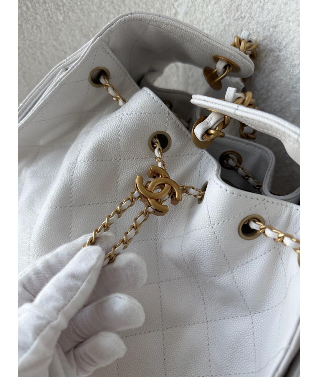 CHANEL Белая сумка тоут, фото 3