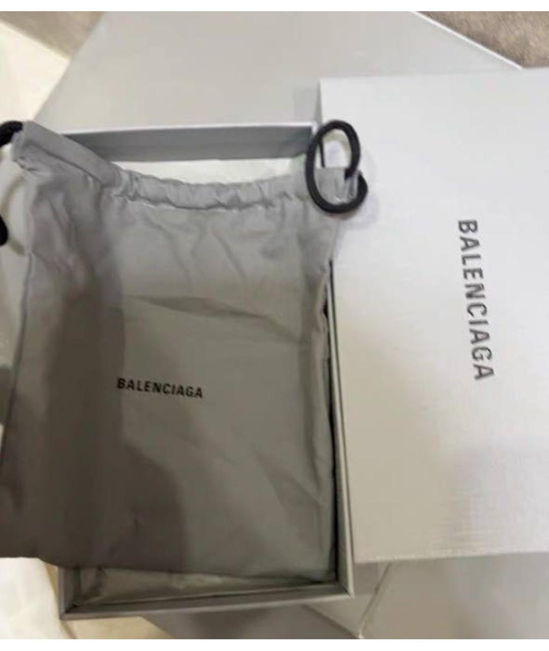 BALENCIAGA Черный кожаный кардхолдер, фото 6